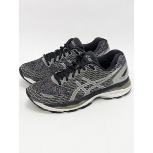 Asics Gel-Nimbus 18 Womens Running Shoes Grey Black T580N Size 7